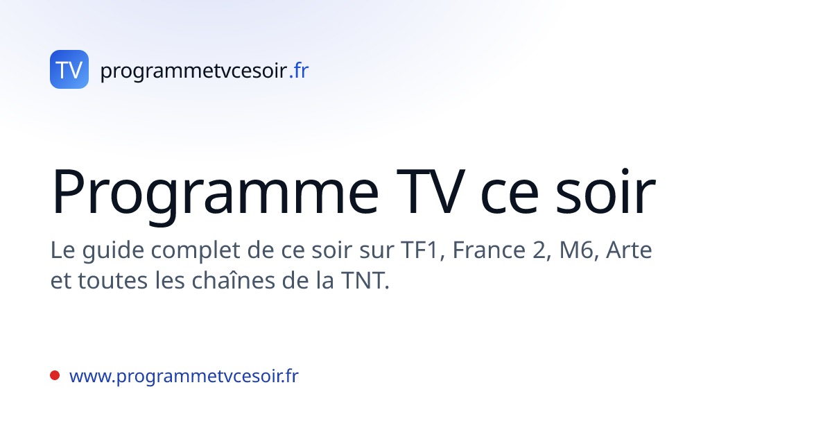 Programme TV ce soir sur TL7